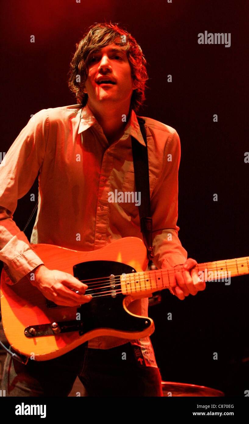 Keith murray of we are scientists performs on stage hi-res stock ...