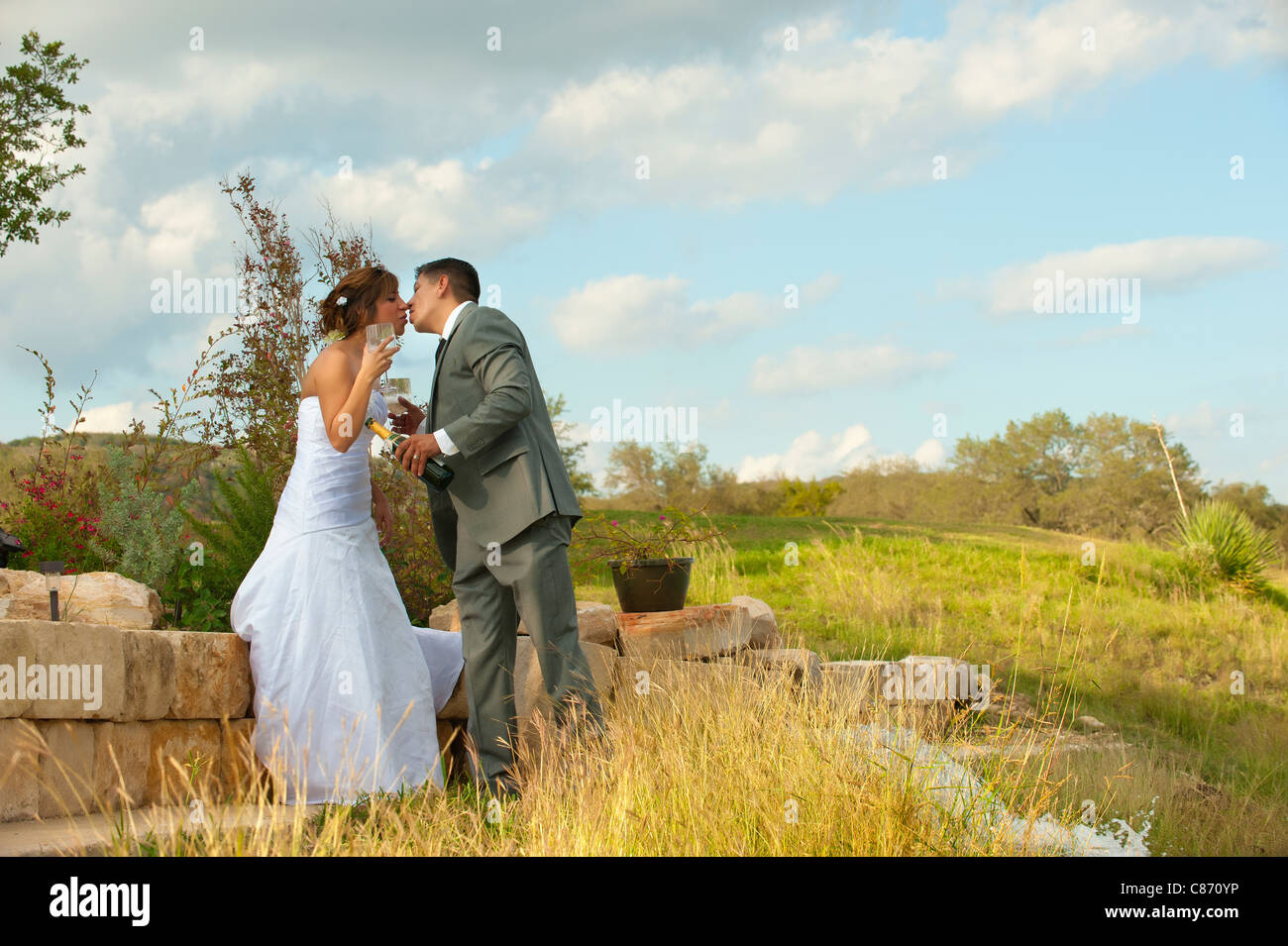 Just Married Kiss High Resolution Stock Photography and Images - Alamy