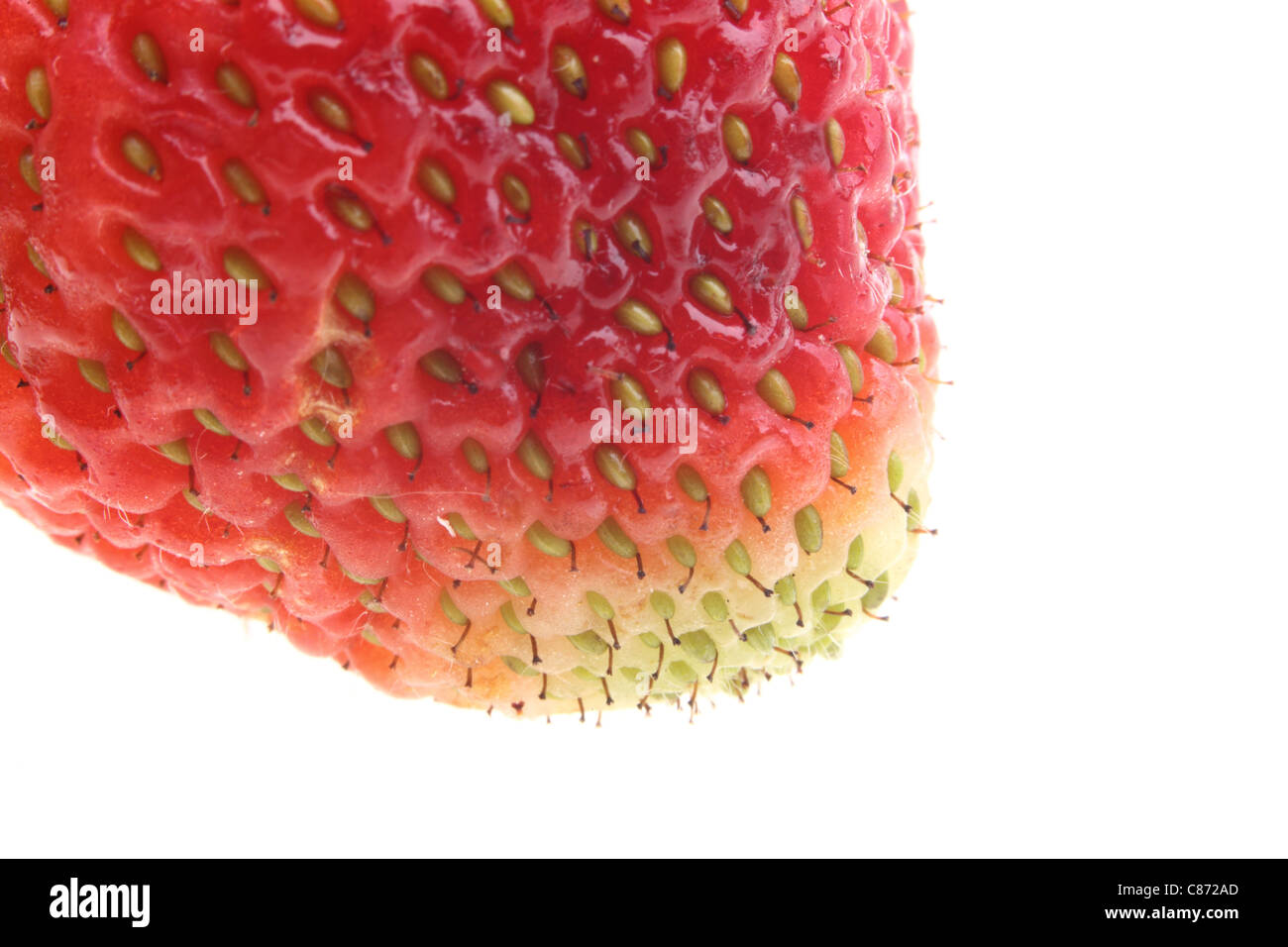 Fresh red strawberry isolated on white background Stock Photo - Alamy