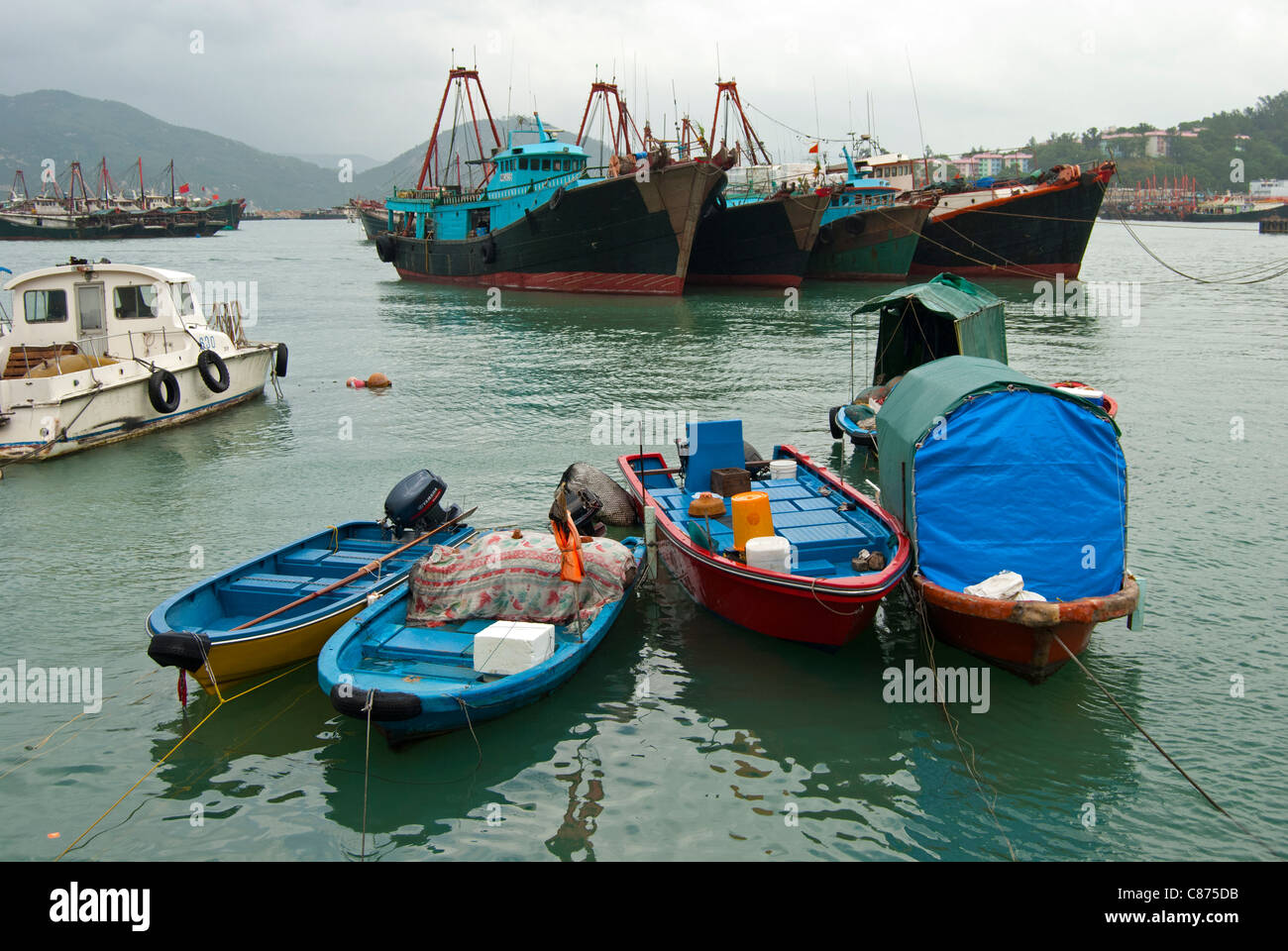 Cheung Chau Island, harbour Stock Photo