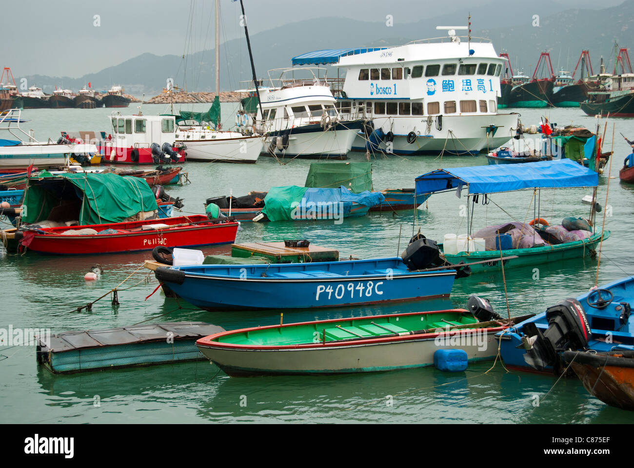 Cheung Chau Island, harbour Stock Photo