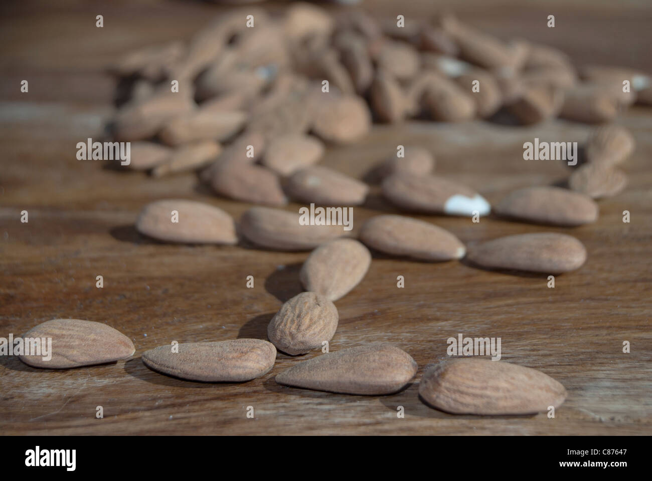 almonds and health. the almonds are rich in unsaturated fatty Stock Photo Alamy