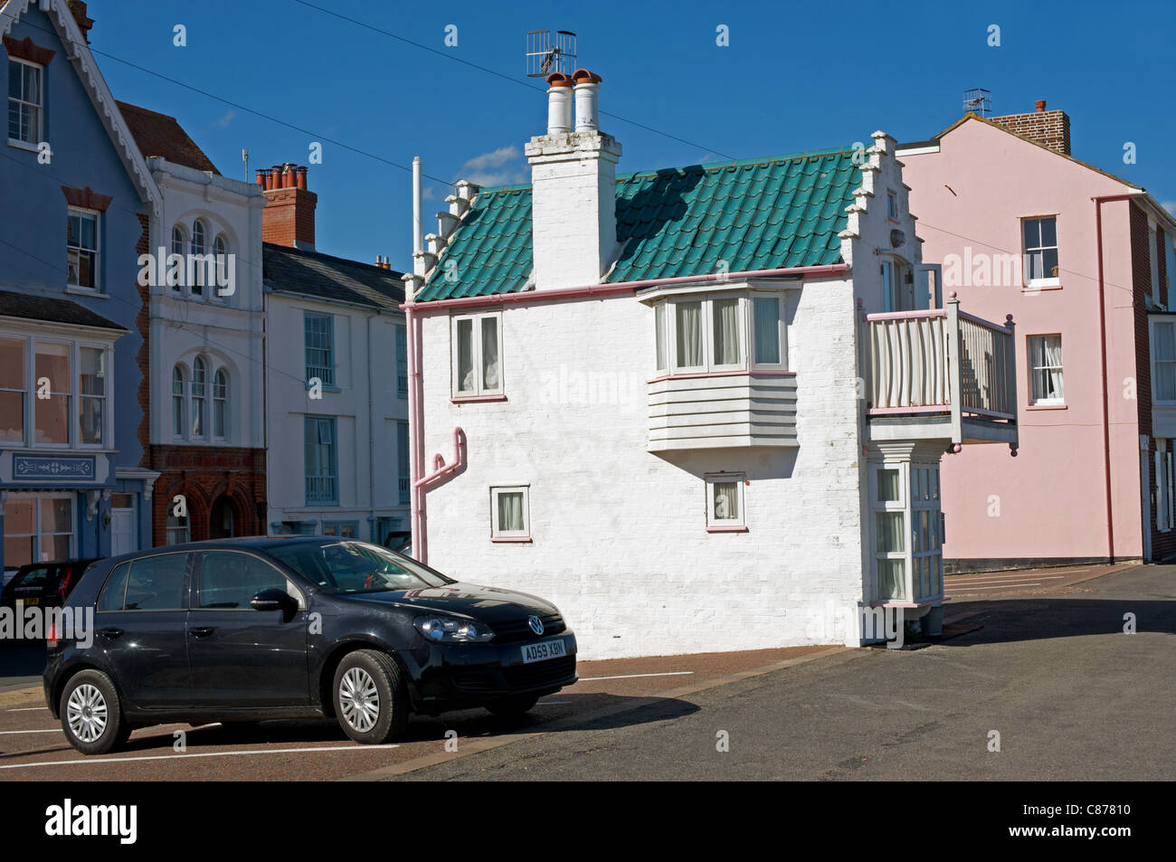 Small residential propery. Aldeburgh, Suffolk, UK. Stock Photo