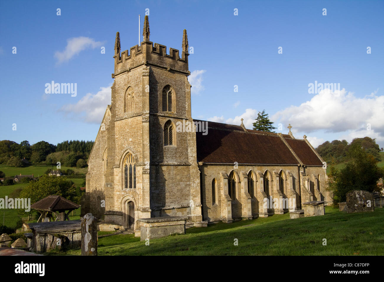 St John the Baptist Church Horningsham Wiltshire UK Stock Photo - Alamy
