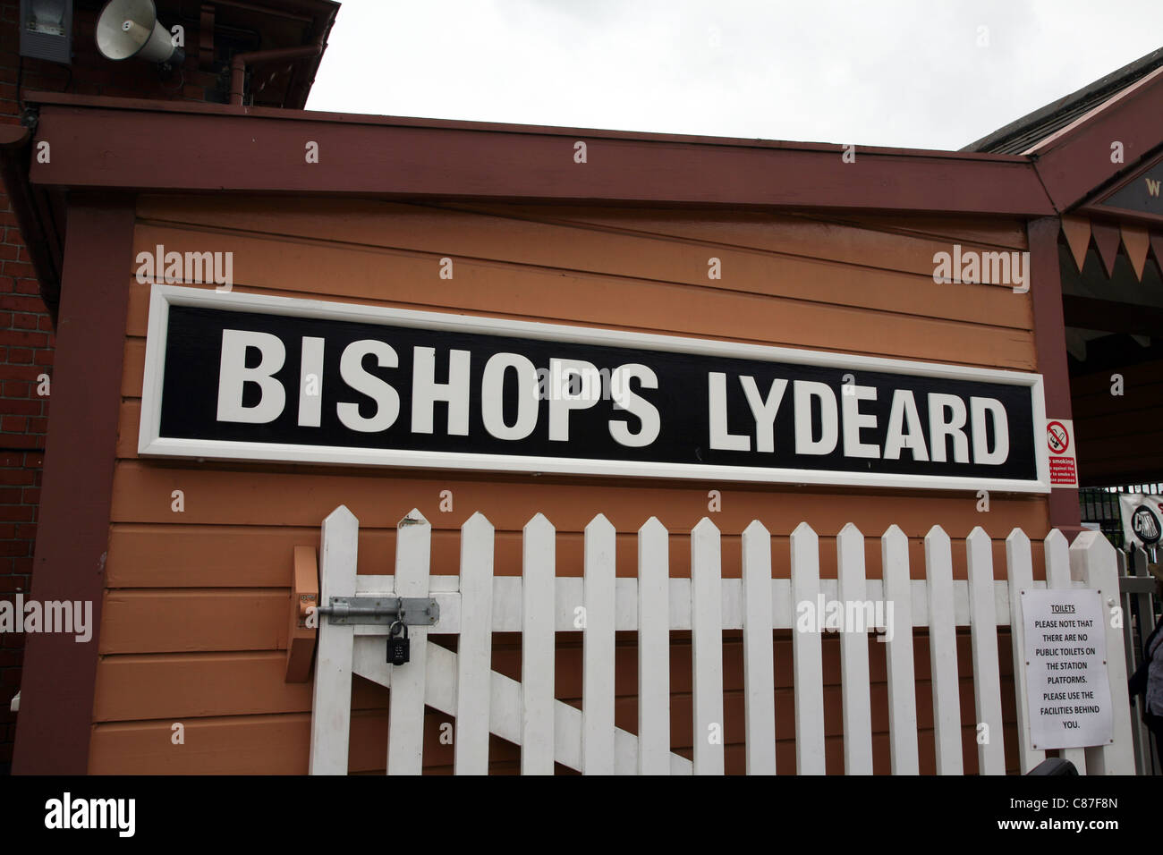 Sign at Bishops Lydeard Railway Station Stock Photo