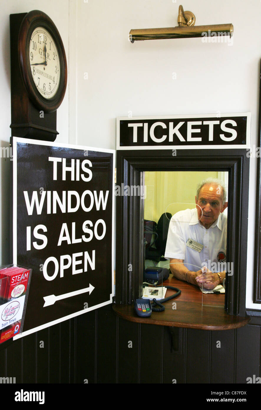 Ticket office at Bishops Lydeard station Stock Photo