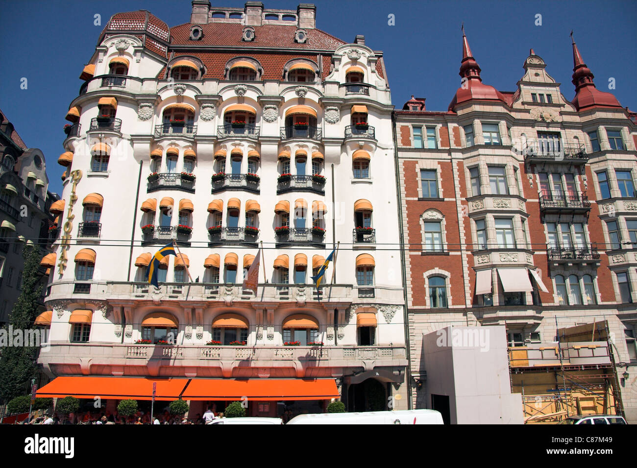 hotel diplomat strandvagen ostermalm stockholm sweden stock