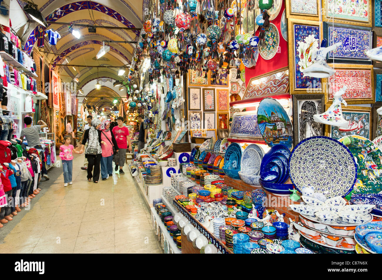 The Grand Bazaar, Istanbul, Turkey Stock Photo