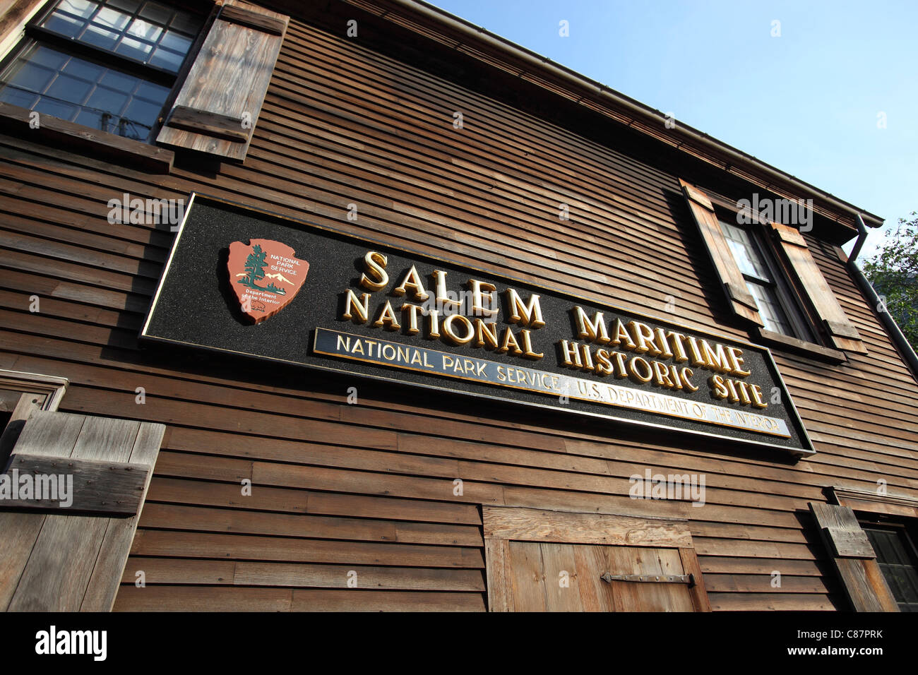 Visitor's center at the Salem Maritime National Historic Site in Salem, Massachusetts Stock Photo