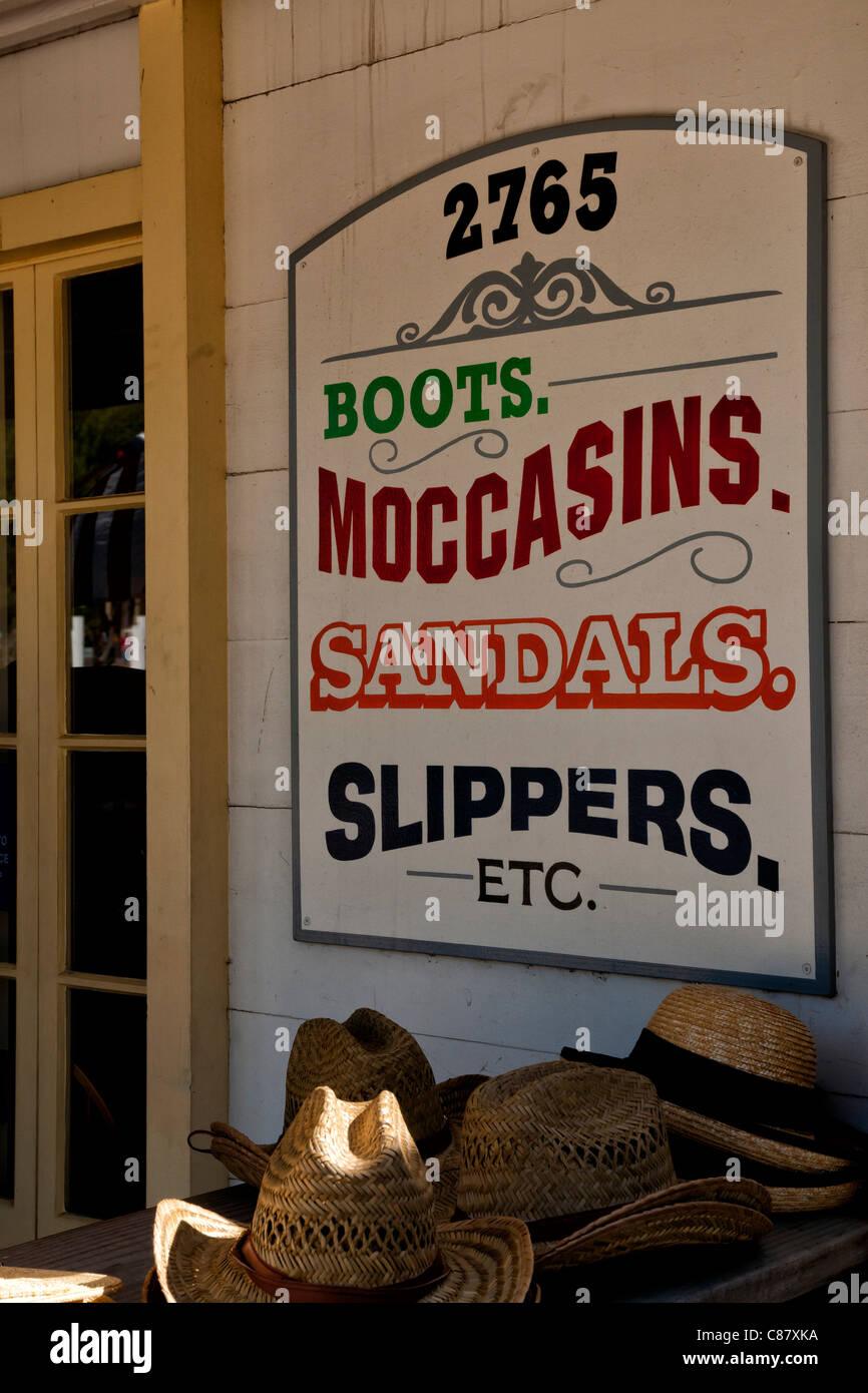 San Diego Old Town retail store sign and outdoor display Stock Photo