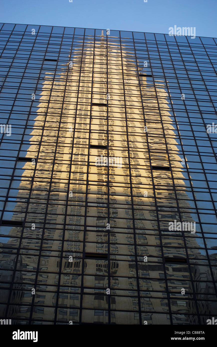 Chrysler Building Reflexion Stock Photo