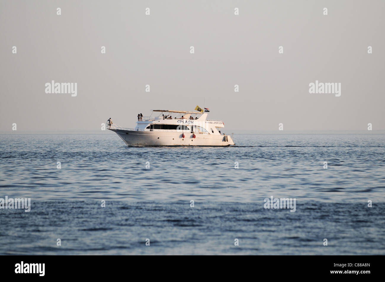 Tourist's pleasure boat at Red Sea in Taba, Egypt Stock Photo - Alamy