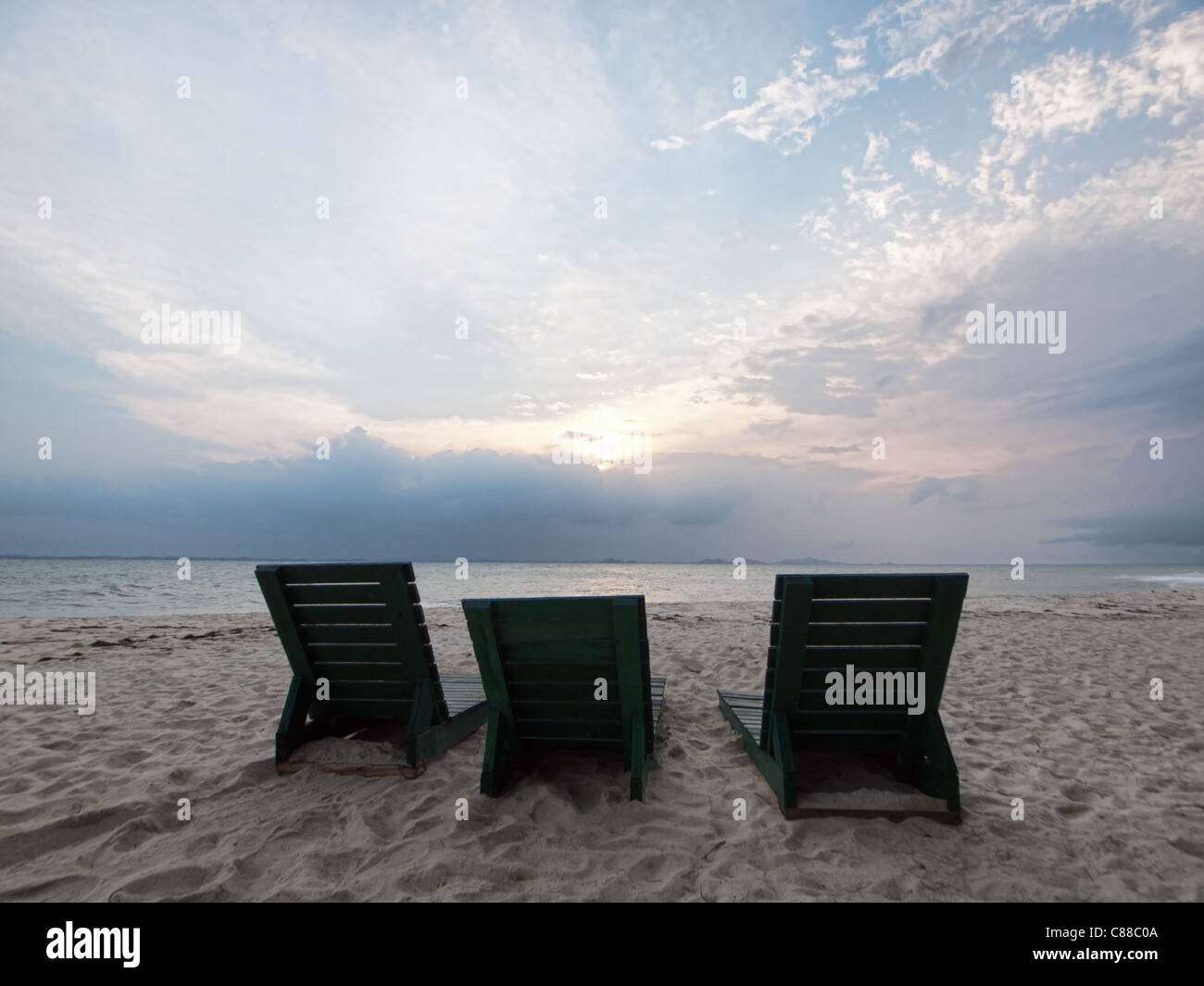 Serene beach scene Stock Photo Alamy