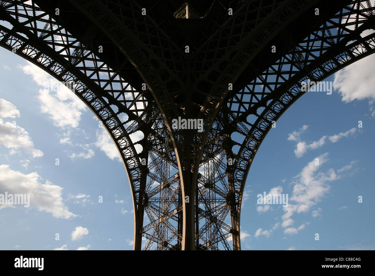 Eiffel Tower in Paris, France. Stock Photo