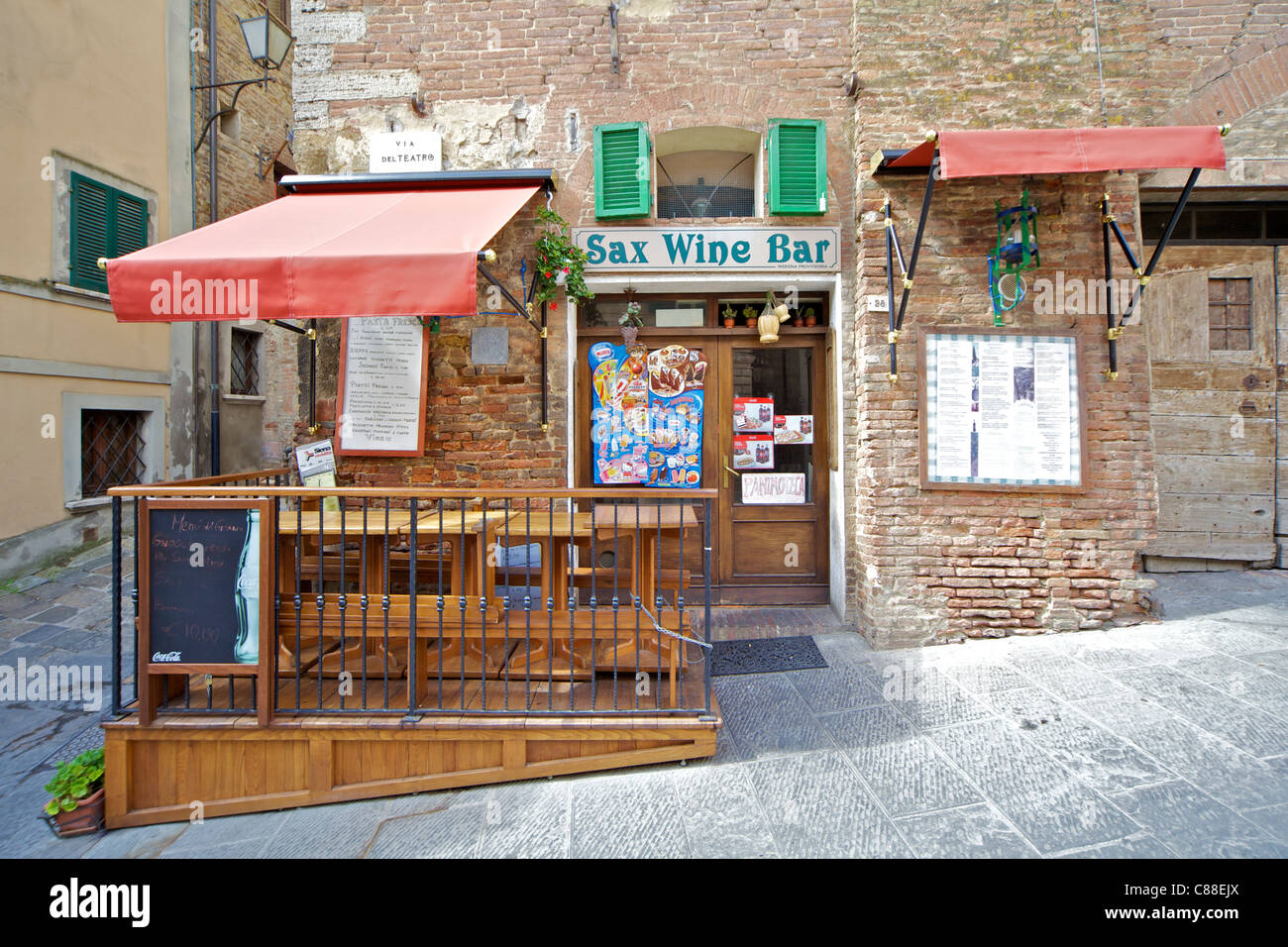 Outdoor Wine Bar of Tuscany Stock Photo 39525106 Alamy