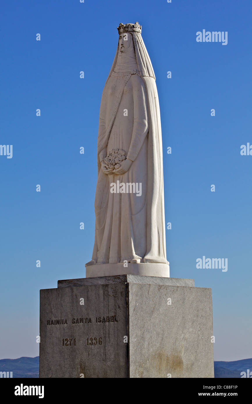 Statue of Queen Santa Isabel of Portugal Stock Photo