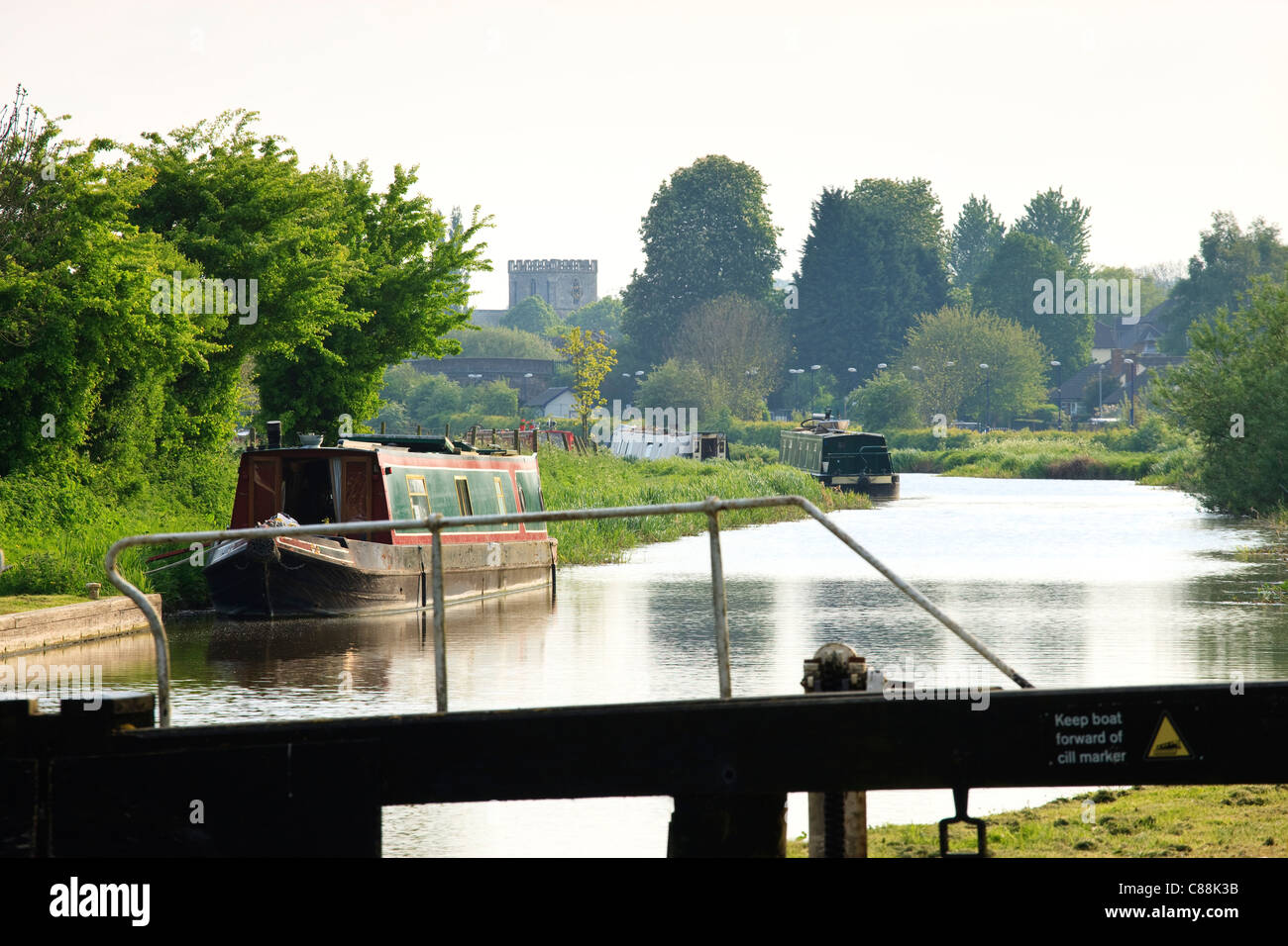 Kennet and Avon Canal Great Bedwyn Wiltshire England Stock Photo