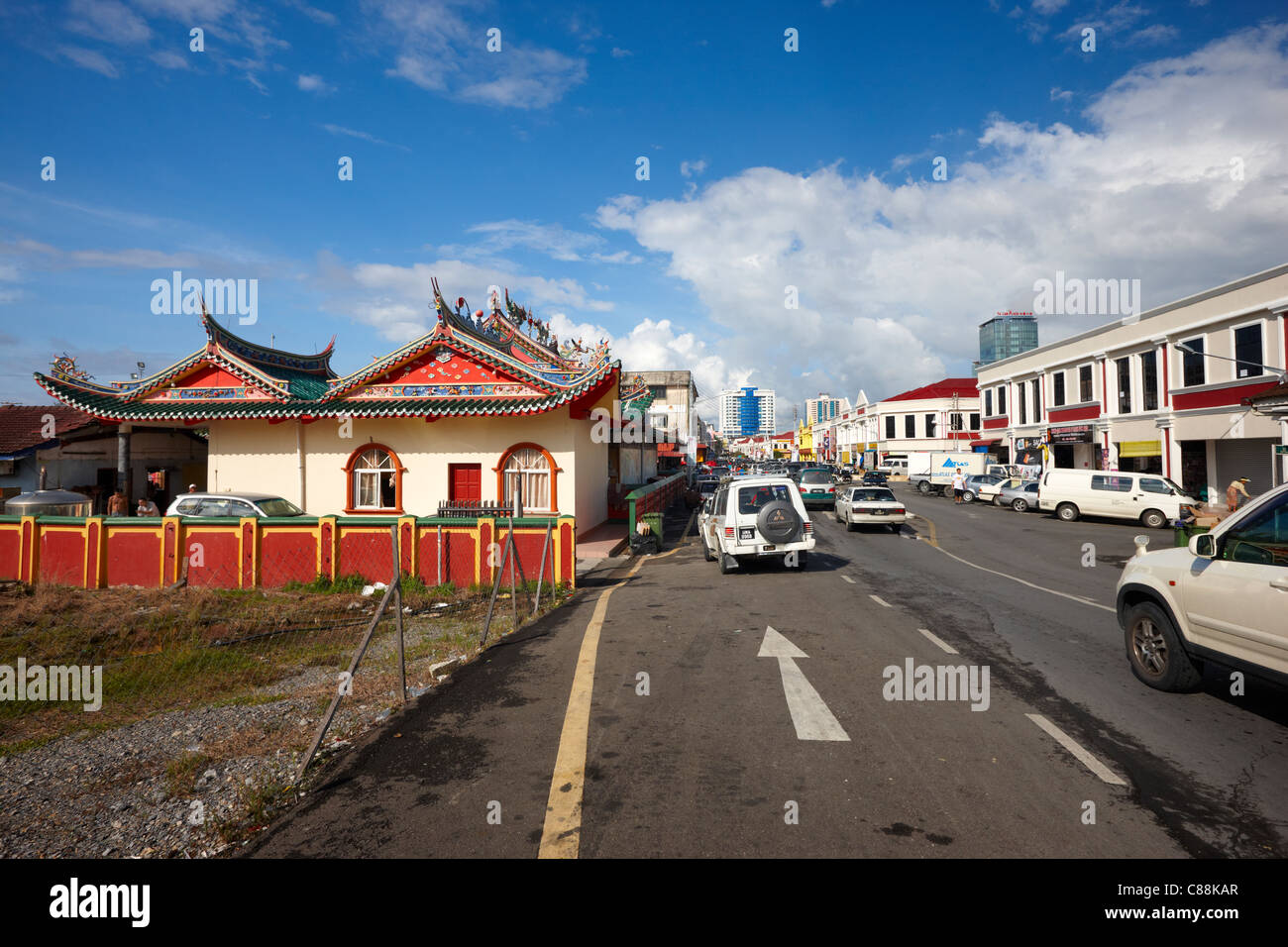 Jalan Bendahara, Miri, Sarawak, Malaysia, Asia Stock Photo