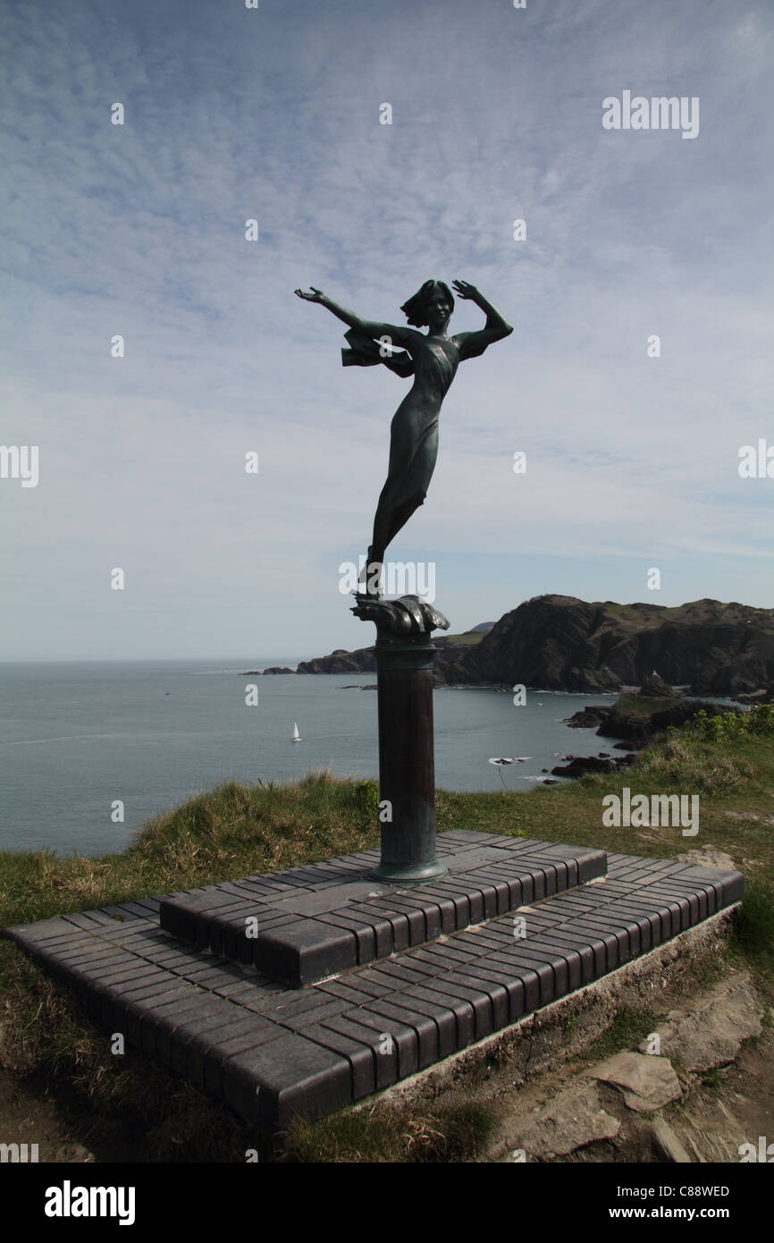Bronze Statue at North Devon, England, UK Stock Photo Alamy