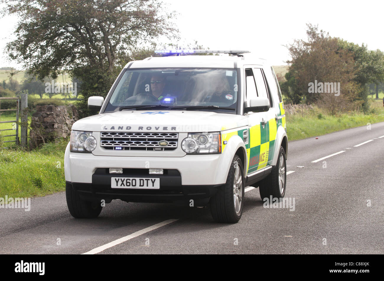 Paramedic 4x4 fast response vehicle Stock Photo