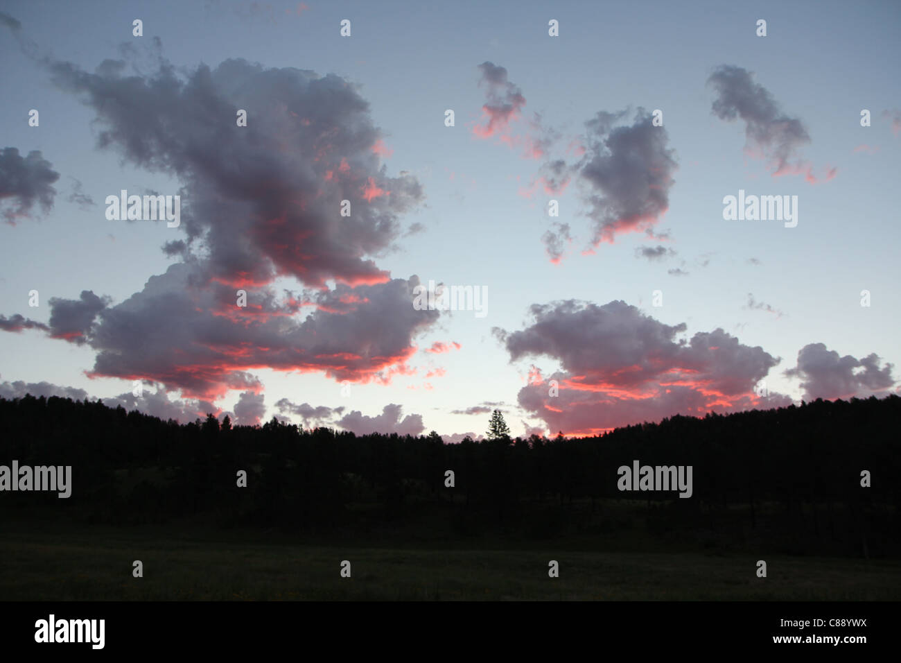 Cumulus clouds over prairie hi-res stock photography and images - Alamy