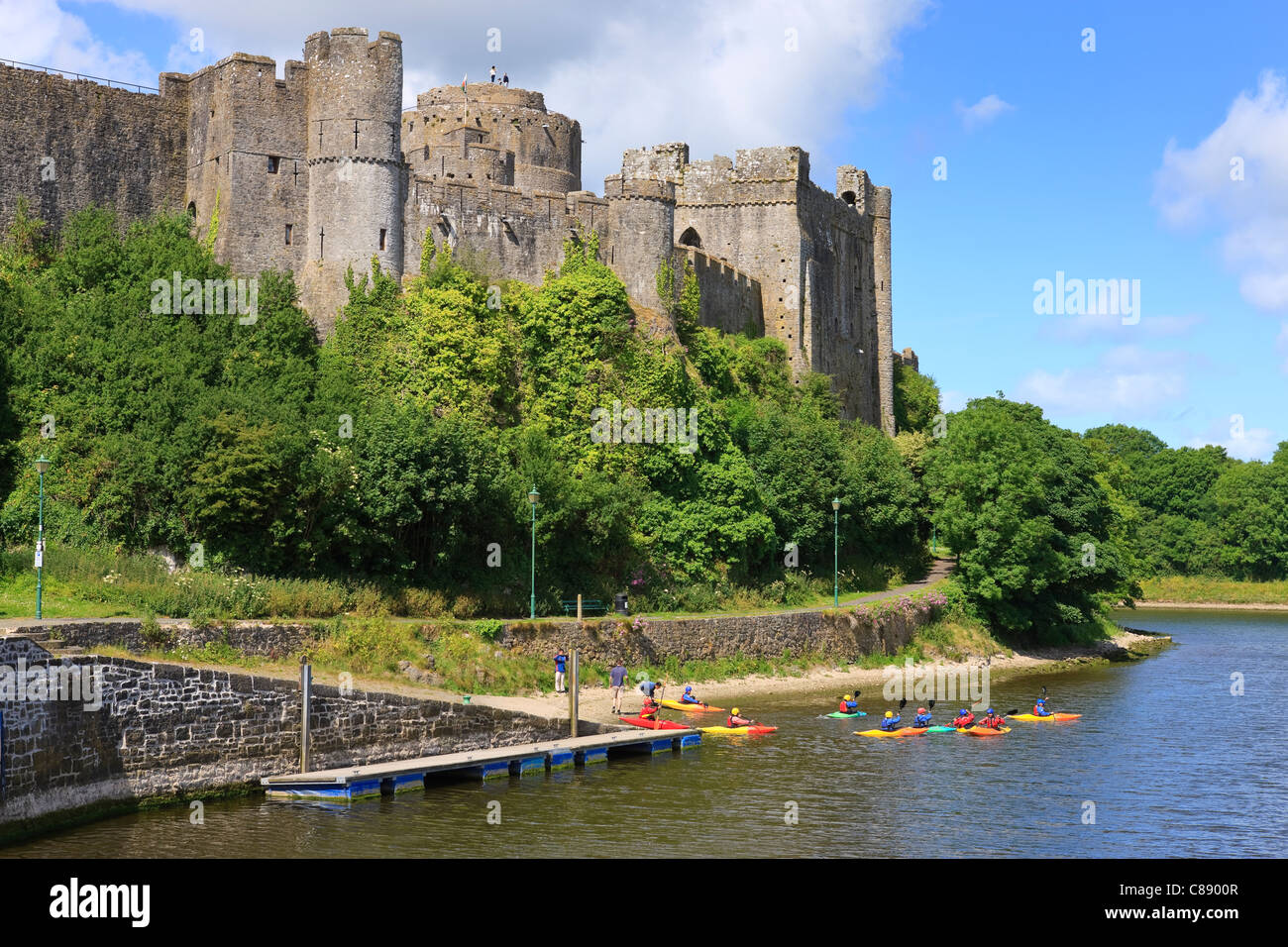 Pembroke Castle Pembroke Pembrokeshire Wales Stock Photo