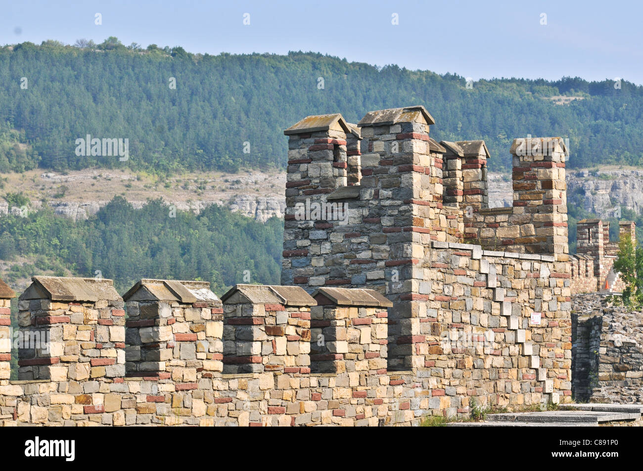 Tsarevets medieval fortress in Veliko Tarnovo, Bulgaria Stock Photo