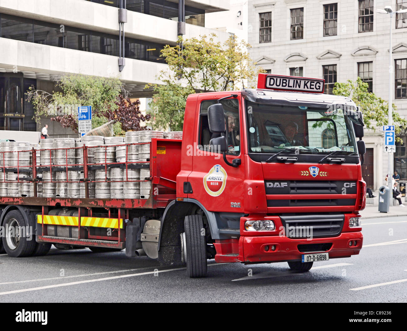 Dublin Keg lorry/truck, with an Amstel Bier logo transporting kegs of