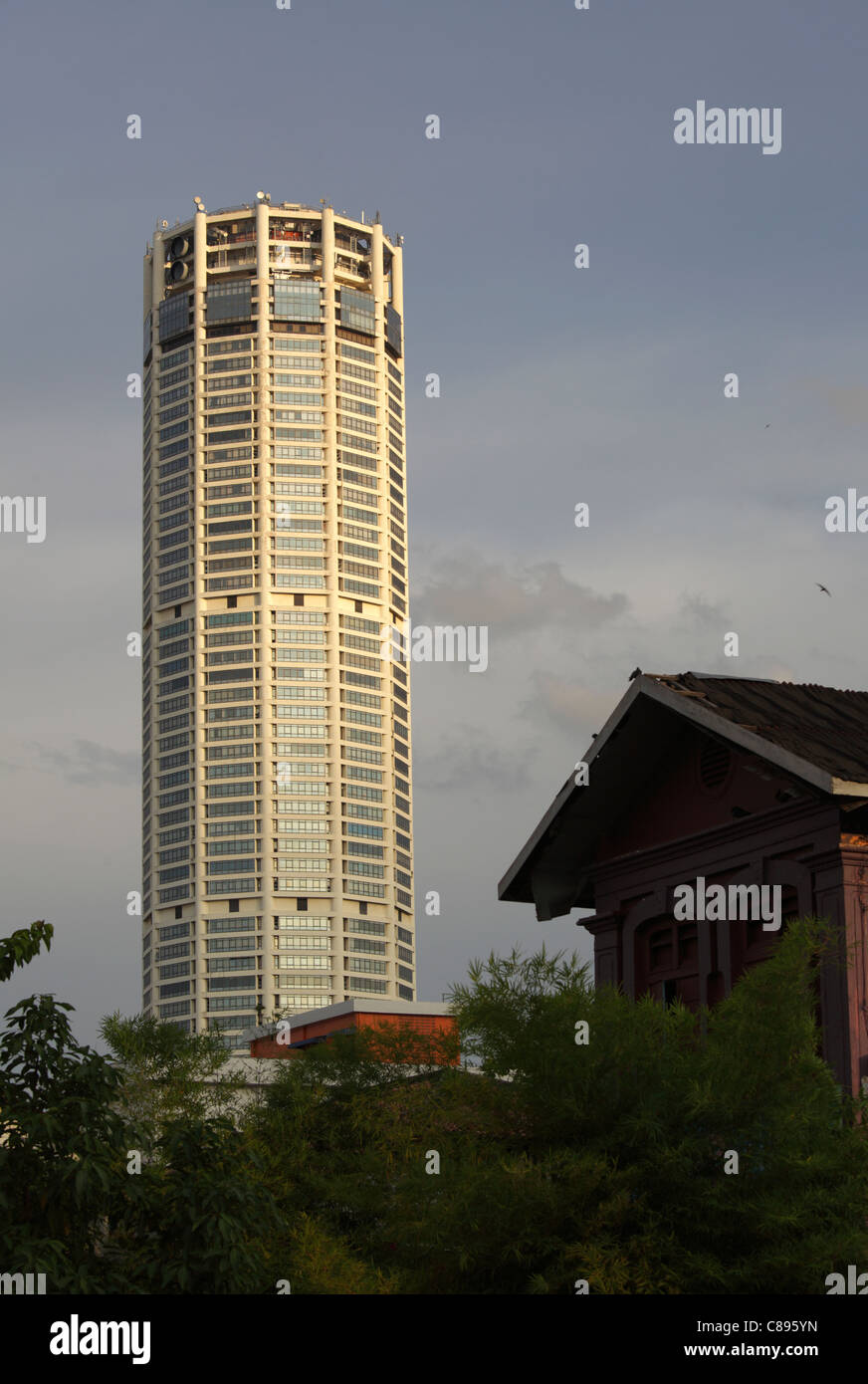 Menara Komtar tower, Georgetown, Penang, Malaysia Stock Photo