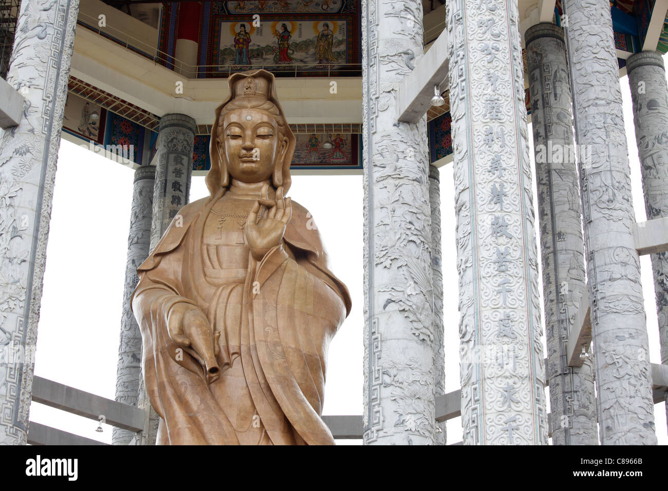 Statue of Kuan Yin in Kek Lok Si temple, Penang, Malaysia Stock Photo