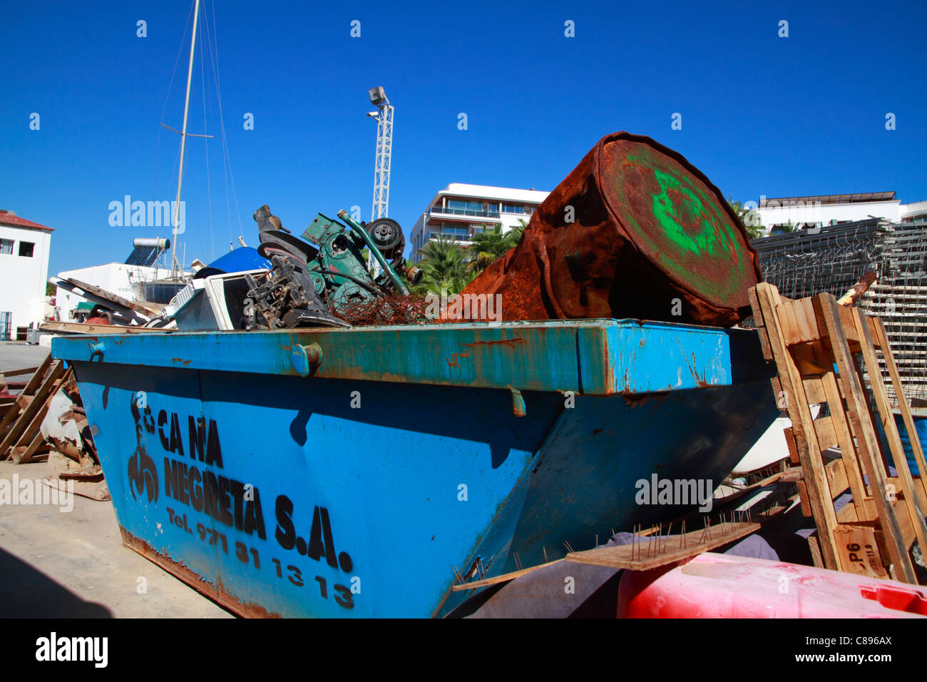 Industrial waste being stacked in order to recycle Stock Photo - Alamy