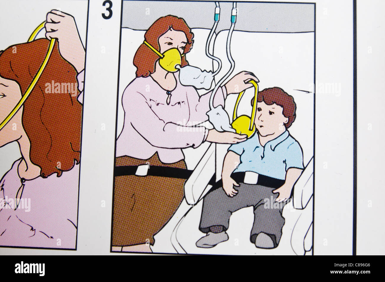 Oxygen masks plane hires stock photography and images Alamy