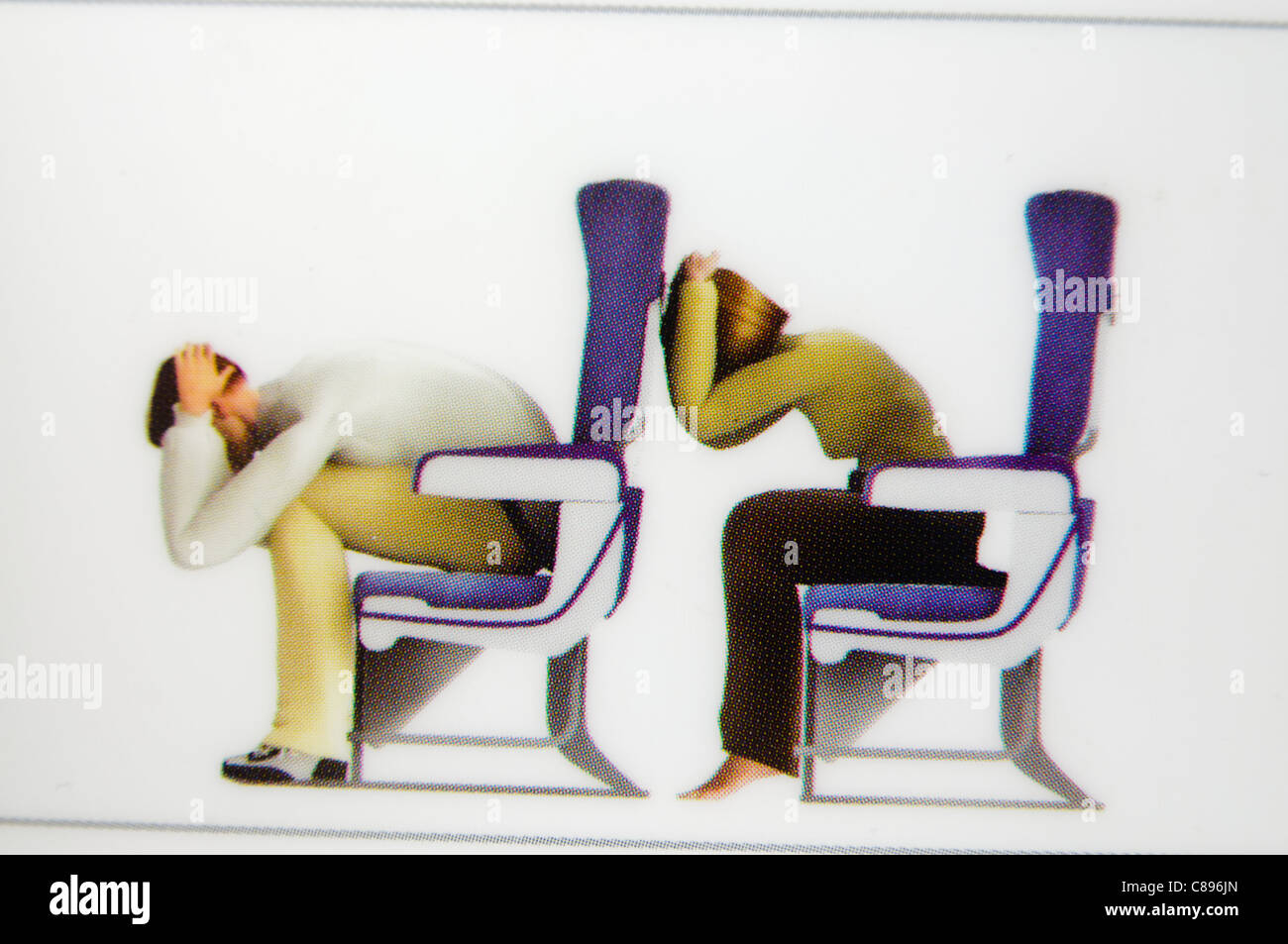 People brace position plane hires stock photography and images Alamy