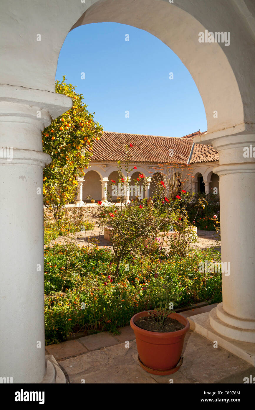 La Recoleta monastery, Sucre old city, Bolivia (UNESCO world heritage) Stock Photo