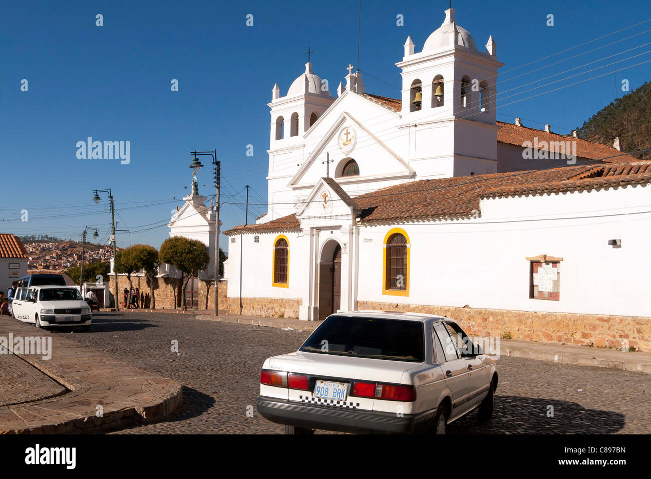 La Recoleta monastery, Sucre old city, Bolivia (UNESCO world heritage) Stock Photo
