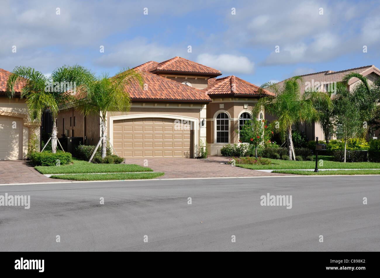 Typical single family home in Florida Stock Photo