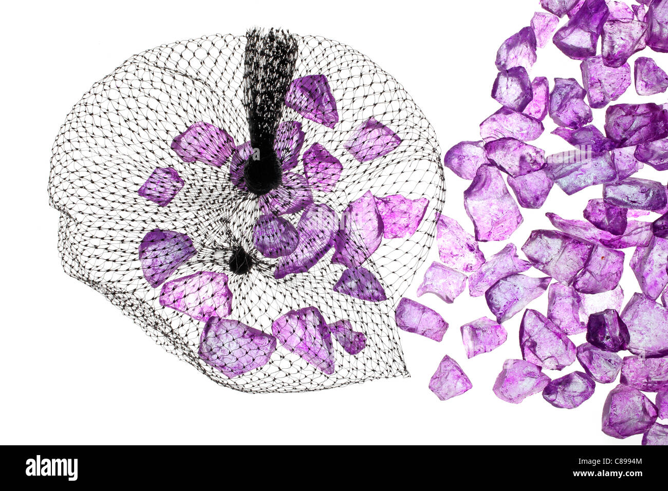 colored pieces glass Stock Photo Alamy