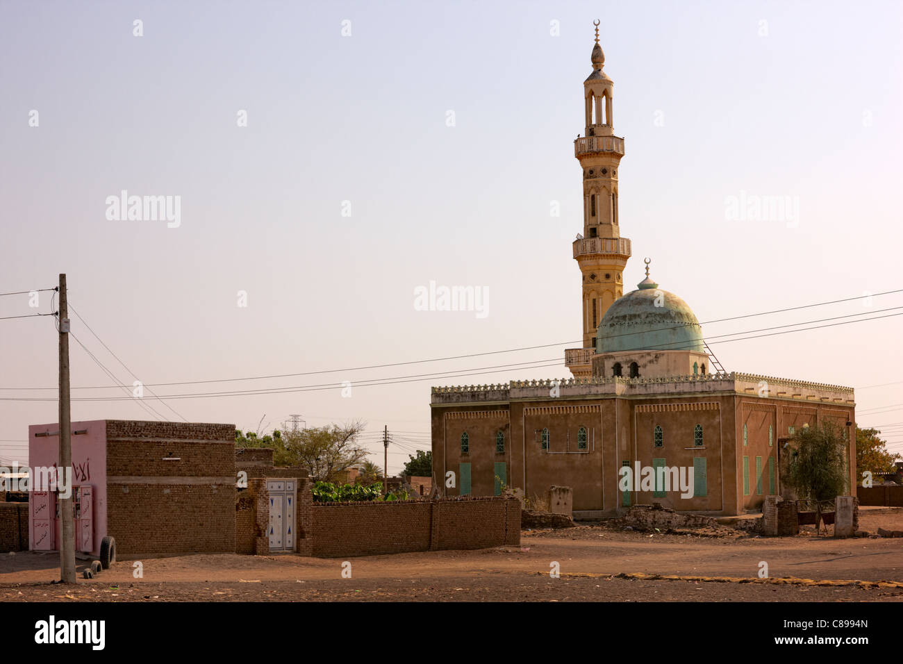Mosque in Sinjah, Northern Sudan, Africa Stock Photo