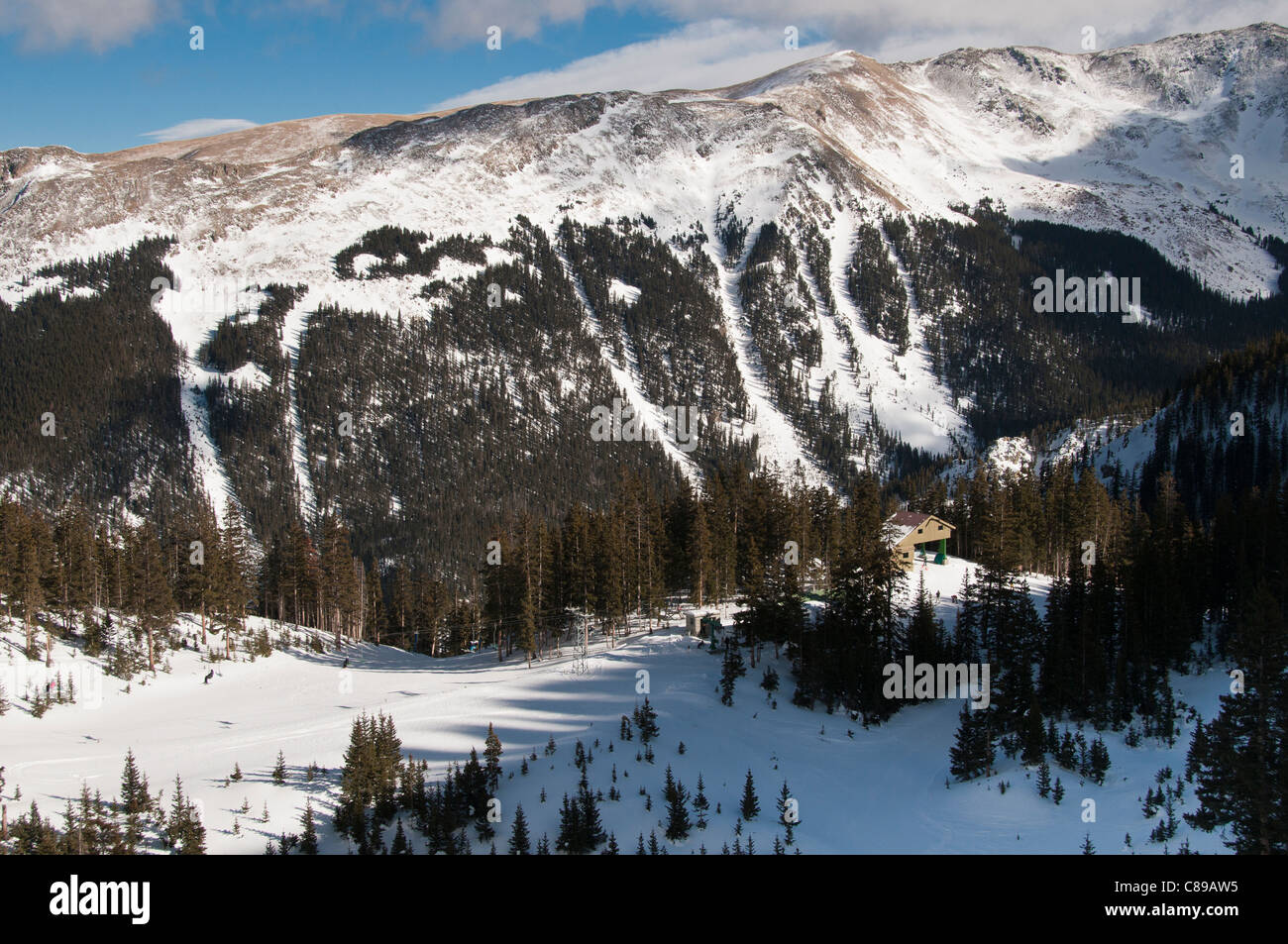 Wheeler Peak and the Pecos Wilderness, Taos Ski Valley Ski Area, Taos ...