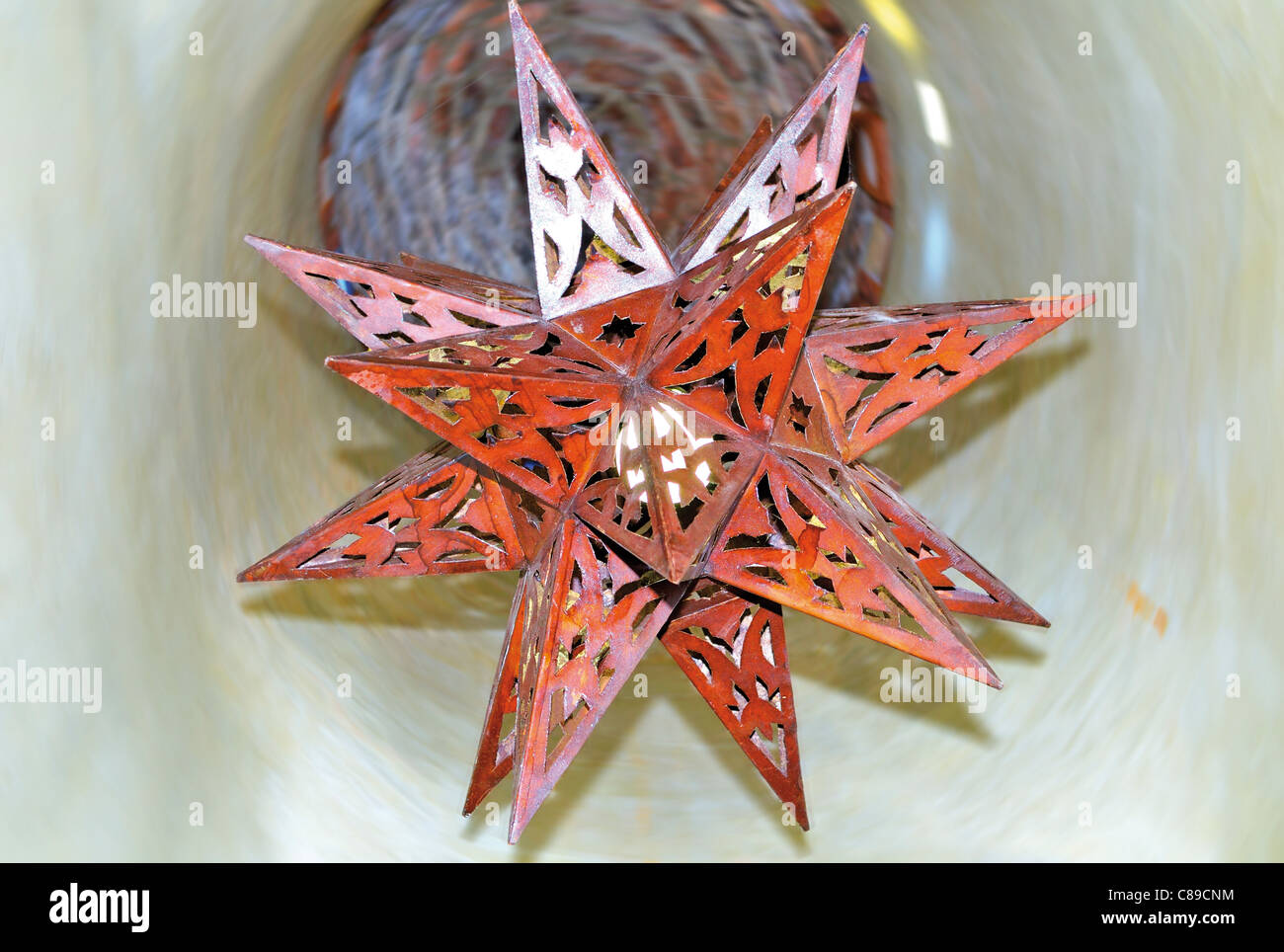 Portugal, Alentejo: Oriental lantern in a bath room of the artistic hotel Casa Pinto in Monsaraz Stock Photo