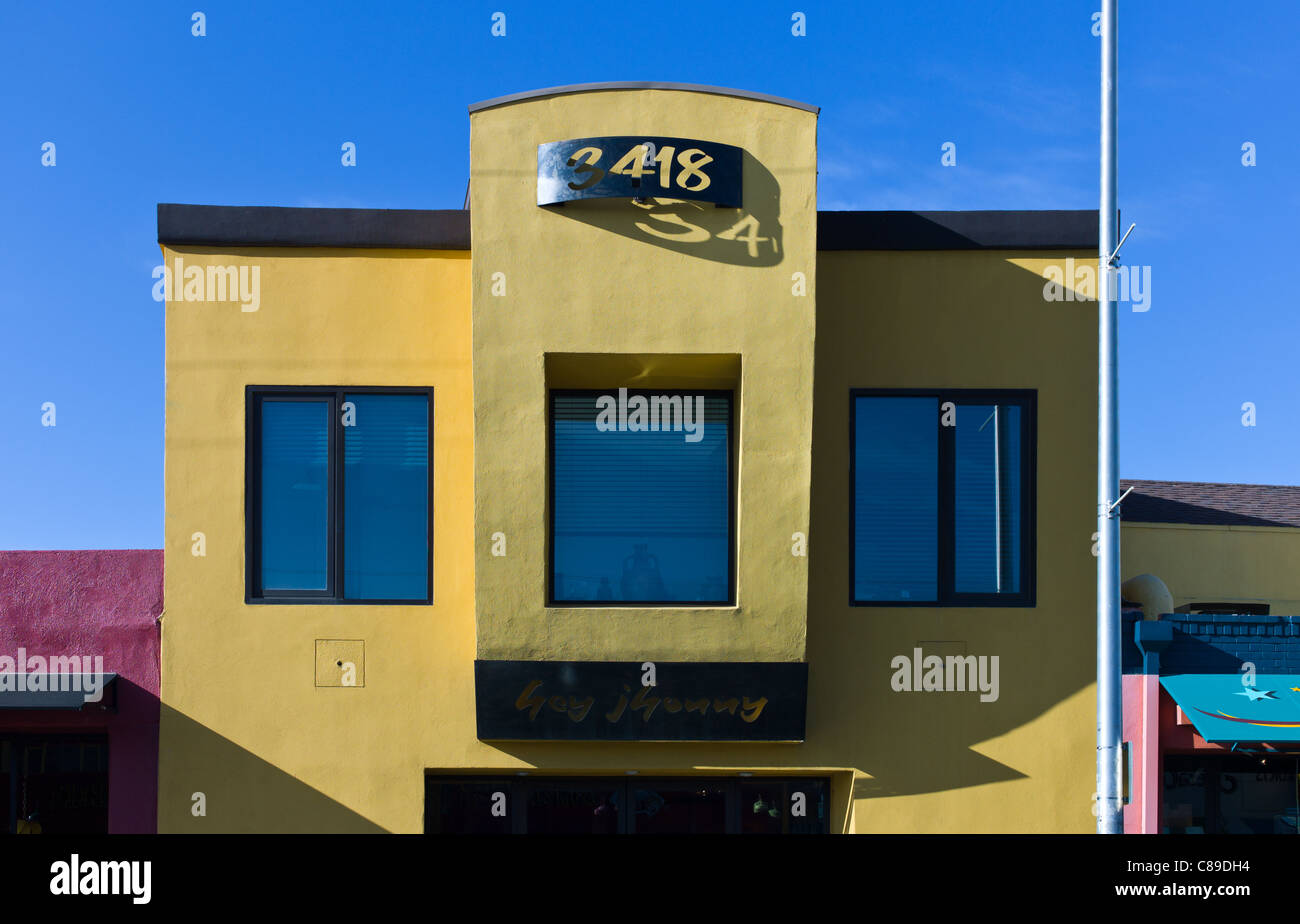 U.S.A. New Mexico, Albuquerque, shops and signs along the Route 66