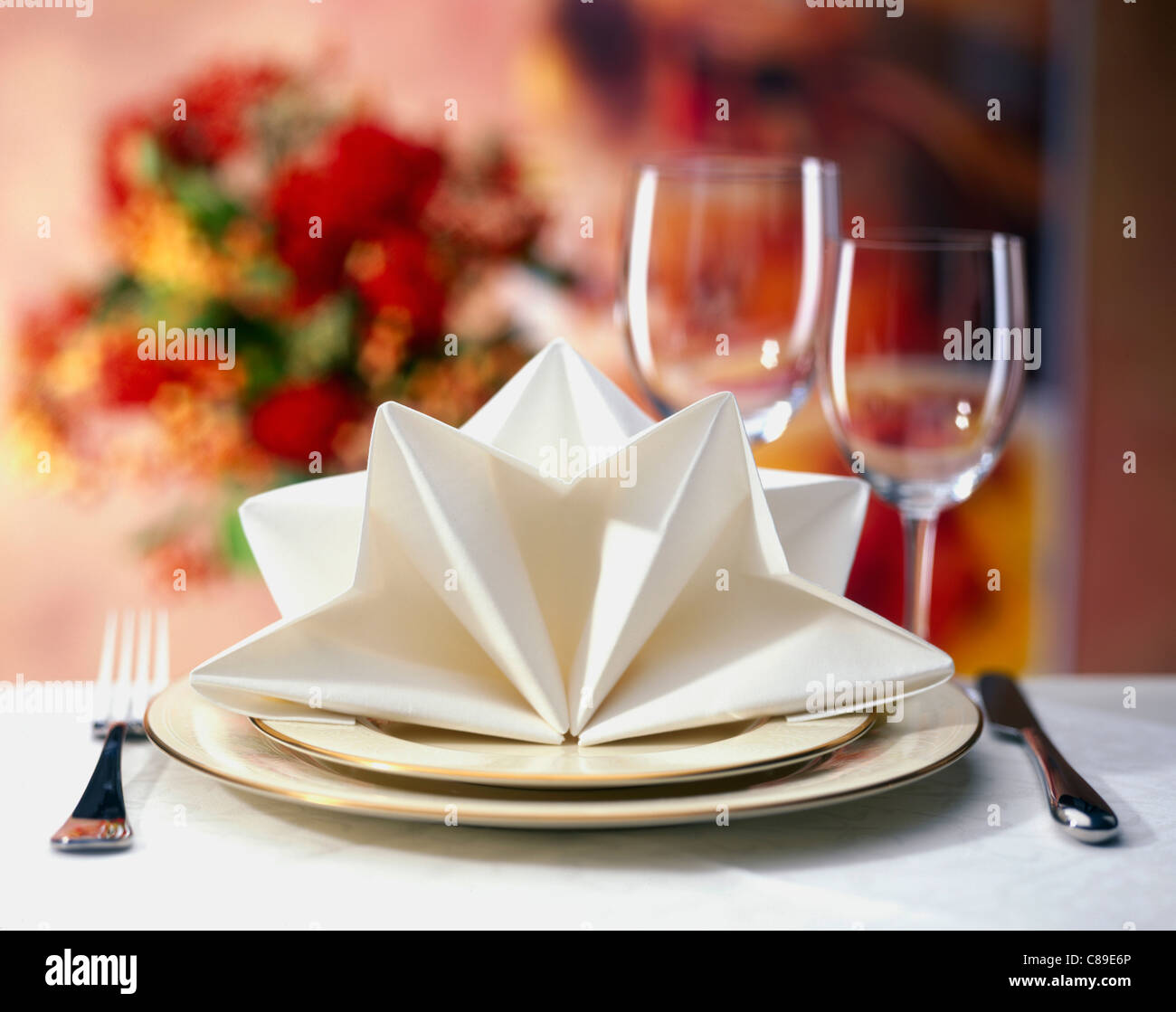 Place setting Stock Photo