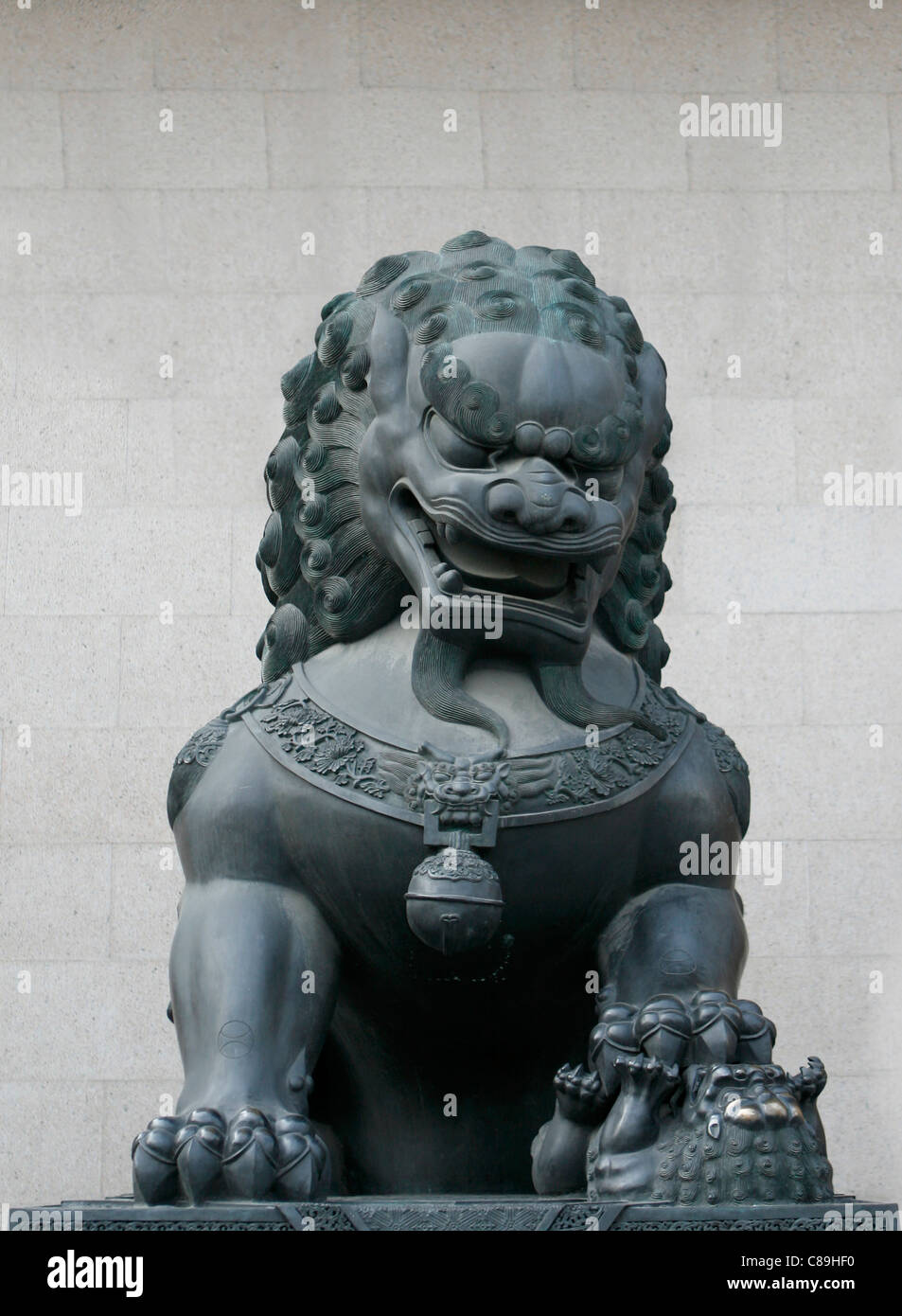 Lion Statue in China Stock Photo Alamy