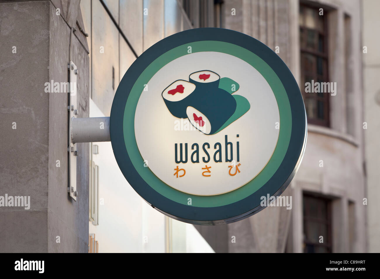 Wasabi sign and logo London England Stock Photo