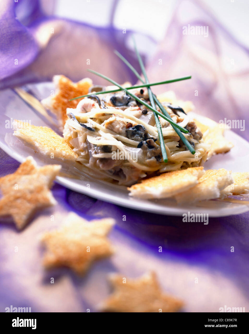 Oyster and prawn Rémoulade mayonnaise sauce Stock Photo Alamy