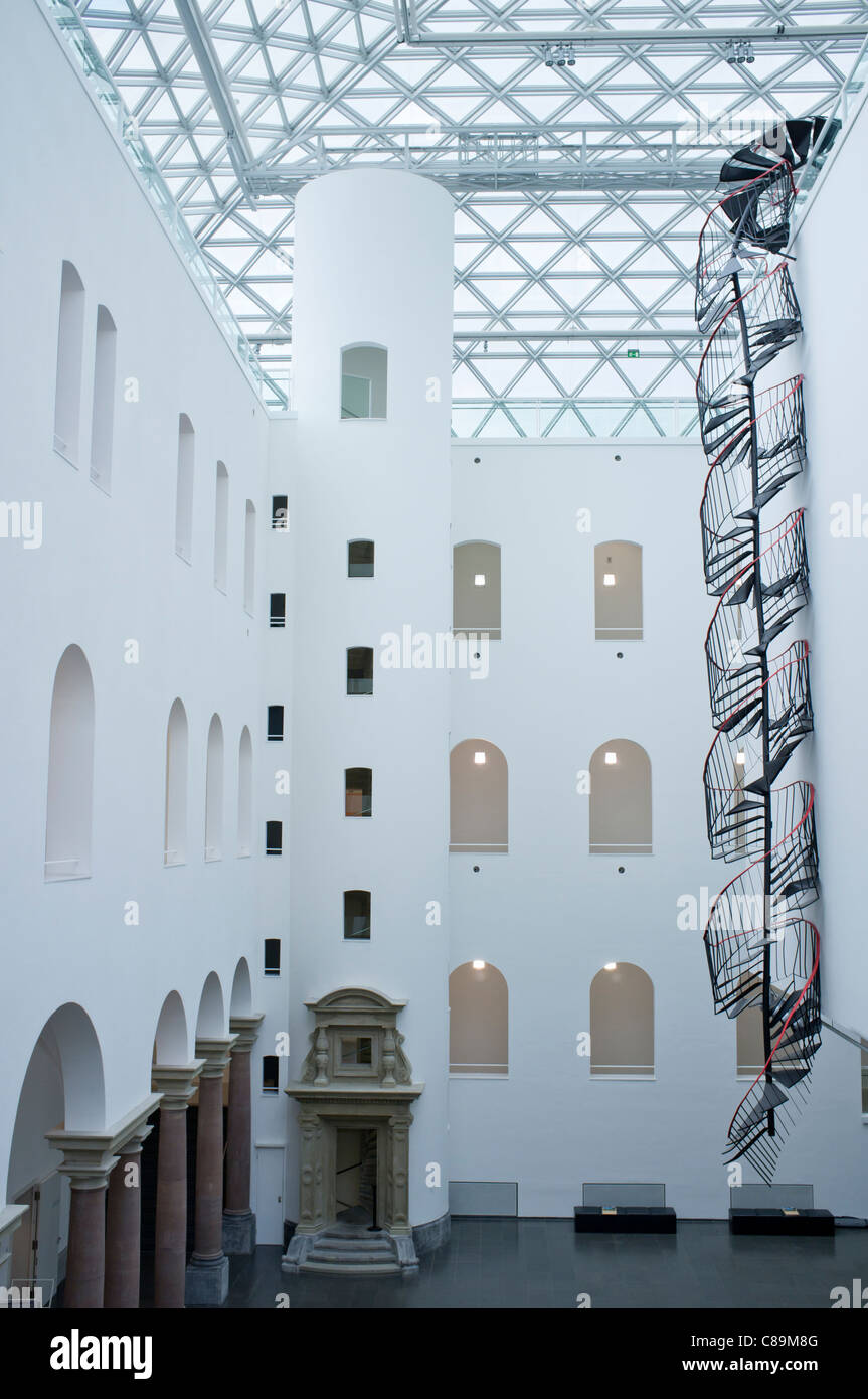 interior of K21 Kunstsammlung art museum in Düsseldorf in Germany Stock Photo