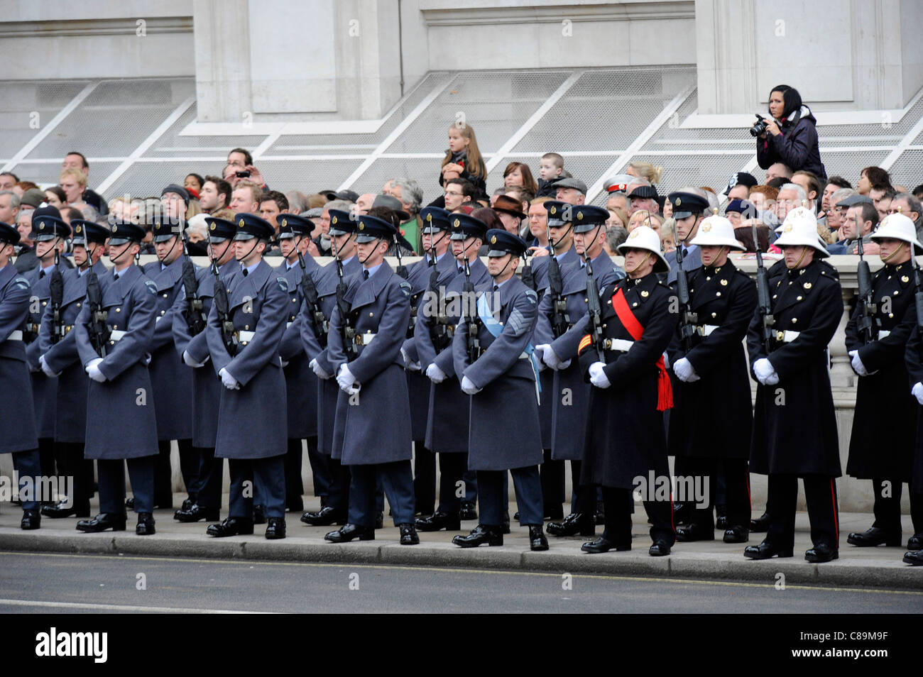 General Views of the Remembrance Sunday Service at the Cenotaph London ...
