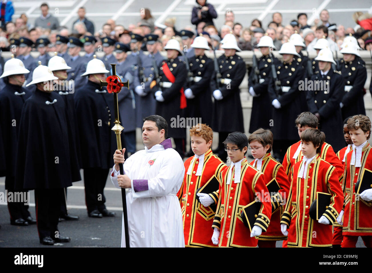 General Views of the Remembrance Sunday Service at the Cenotaph London ...