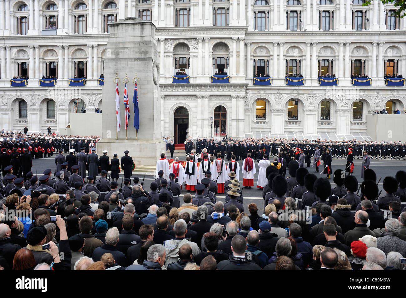 General Views of the Remembrance Sunday Service at the Cenotaph London ...
