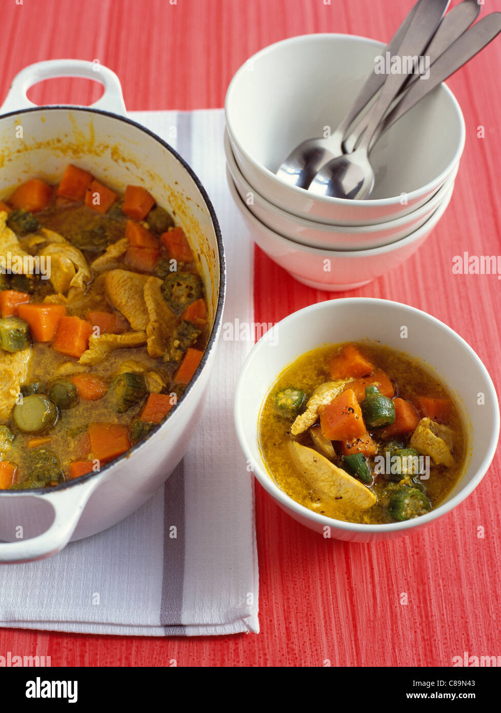 Okra casserole High Resolution Stock Photography and Images Alamy